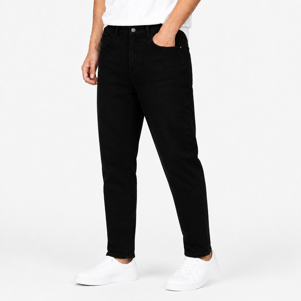 Obsidian Black Jeans Slim Cut