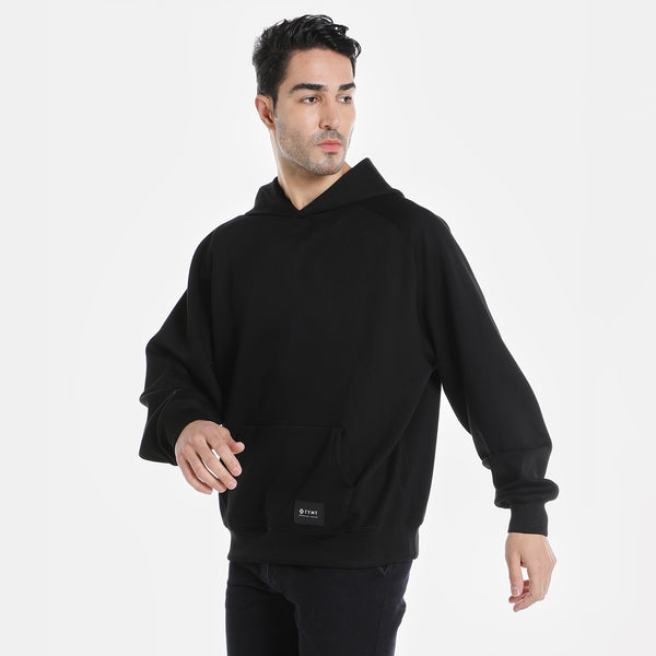 PREMIUM OVERSIZED HOODIE - JET BLACK